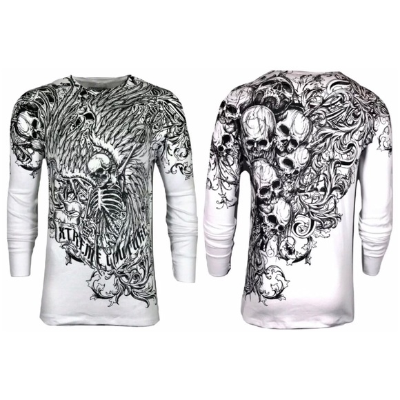 Xtreme Couture by Affliction  Mens Thermal Shirt Accuser - Picture 3 of 8